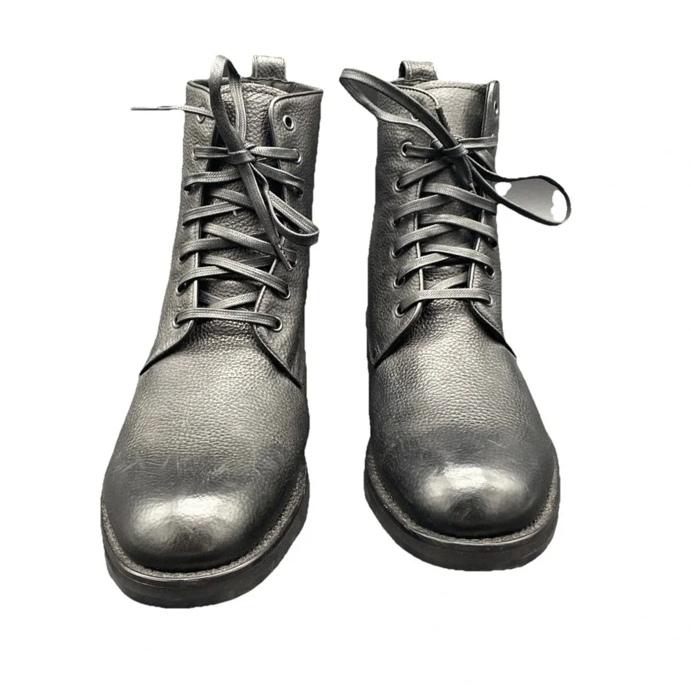 VINCE Chukka Boots Leather Black Made In Italy Size 12‎